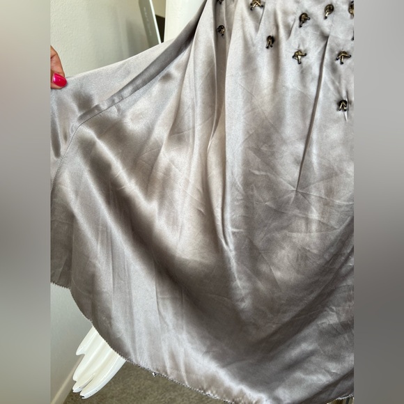 Day Birger Et Mikkelsen gray hand embelished silk blouse- Beautiful! - Picture 5 of 15